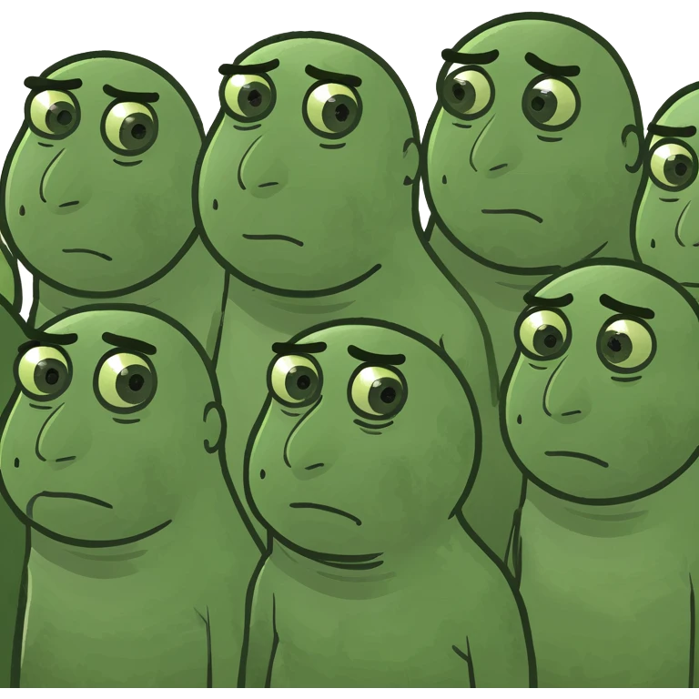Group sad people emoji