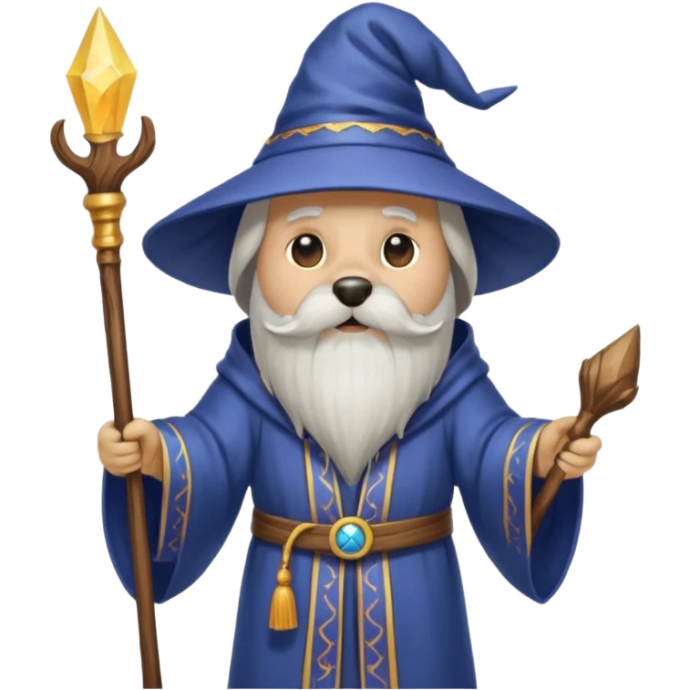 Dog wizard emoji
