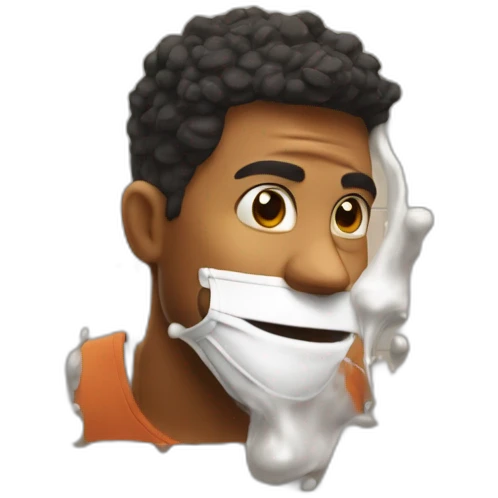guy spits on gym wall emoji