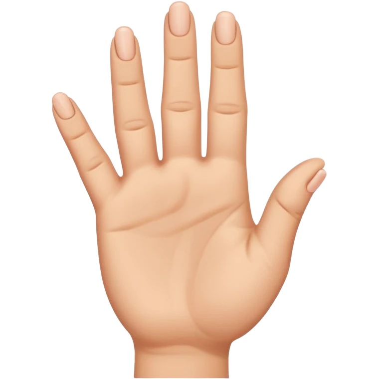 Little finger up and all the others are down with the thumb holding them. emoji