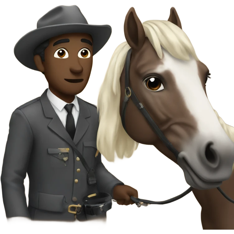 Filming horses emoji