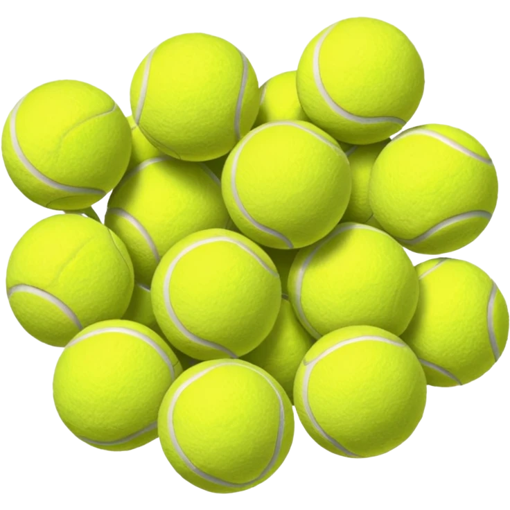 colorful tennis balls emoji
