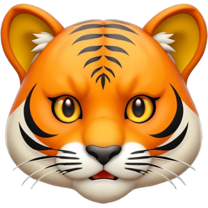 derpy tiger face from kpop demon hunters emoji