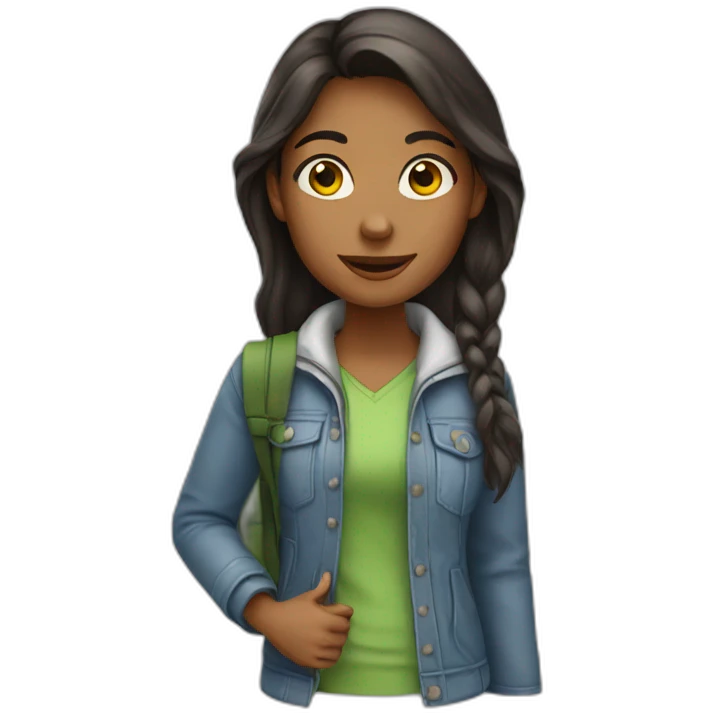 Geography student girl emoji