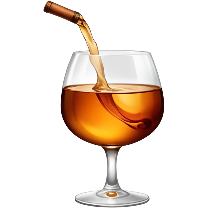 glass of cognac in a garden emoji