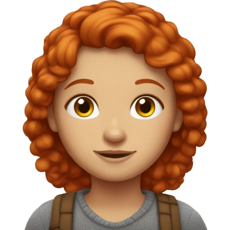 Cozy redhead emoji