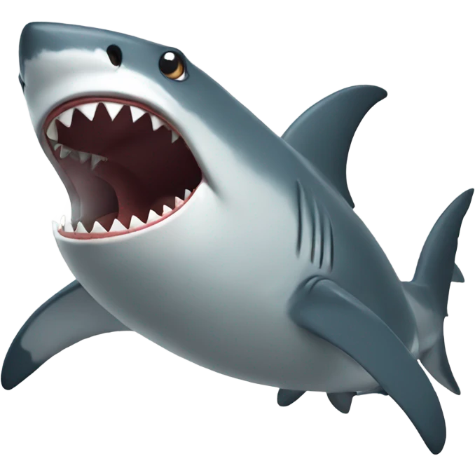 shocked shark emoji