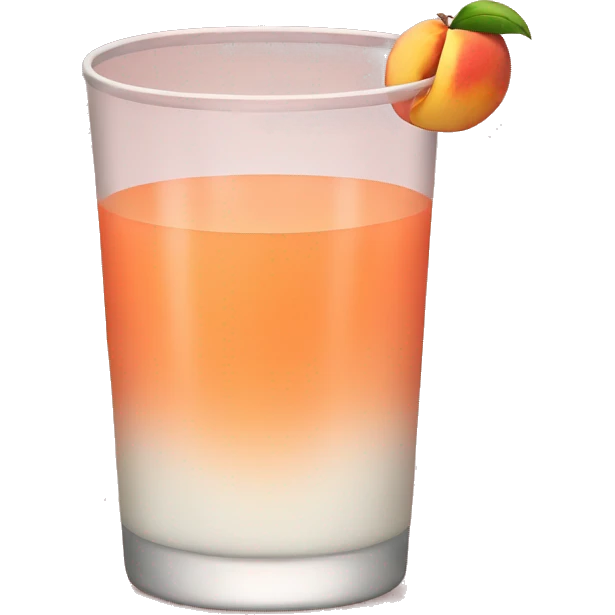 Peach juice emoji