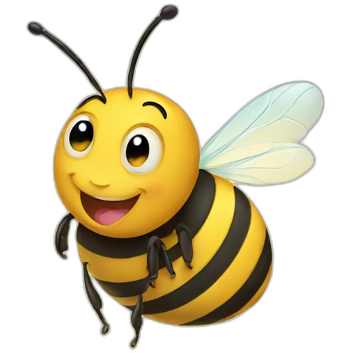 Happy bee  emoji
