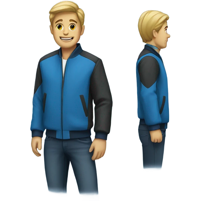 blue jacket emoji