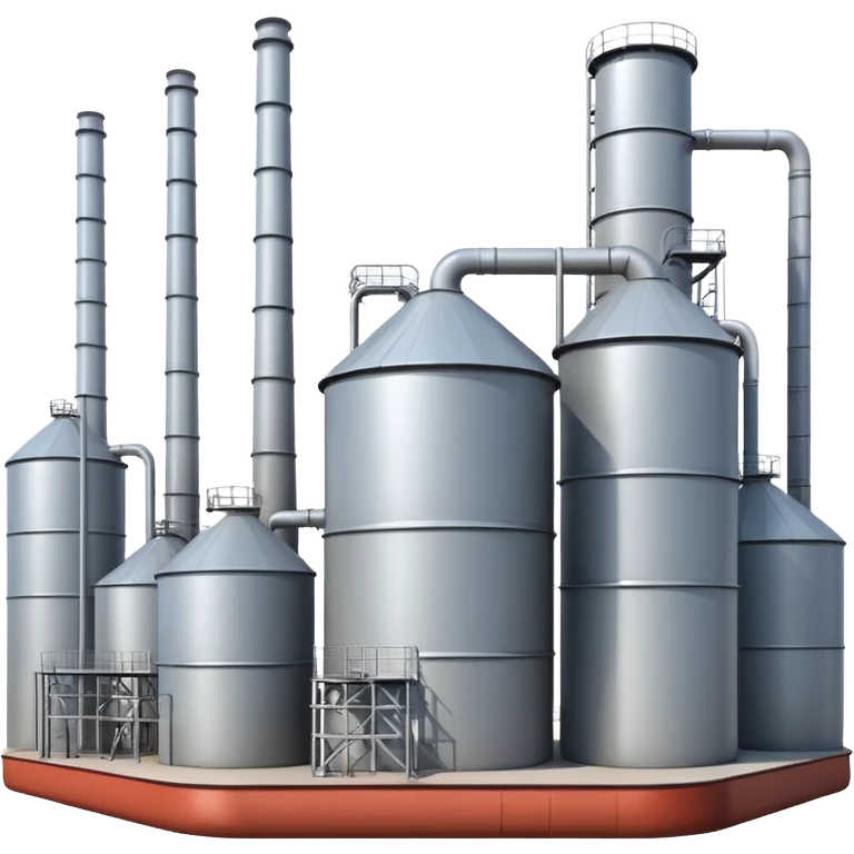 generate ultra realistic oil products plant emoji