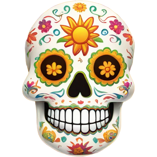 Sun sugerskull emoji