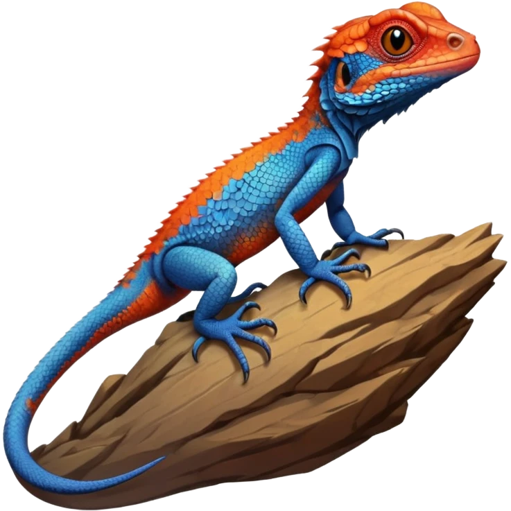 red-headed agama (Agama agama) emoji