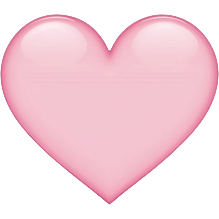 Thin pink Hollow Heart thinly  outline lines emoji