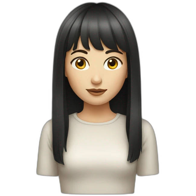 white-woman-with-dark-hair-and-bangs emoji