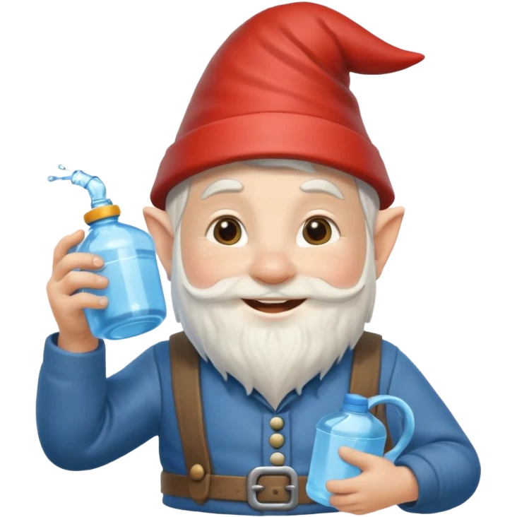 gnome with water can emoji