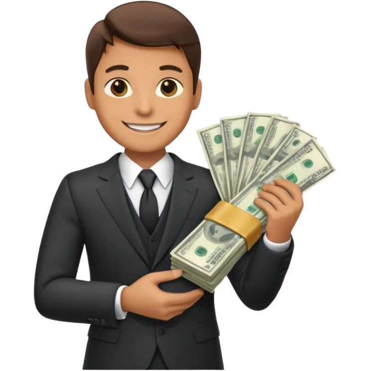 One of people’s goals is to have money emoji