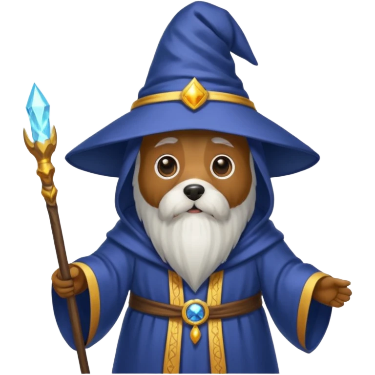 Dog wizard emoji