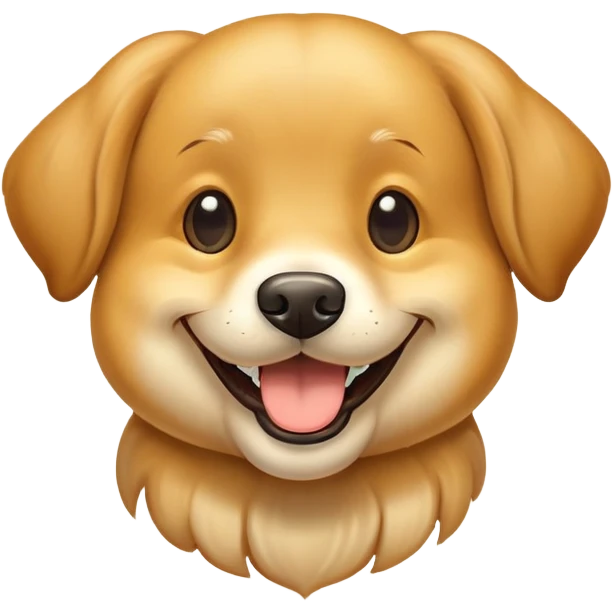 Dog happy emoji