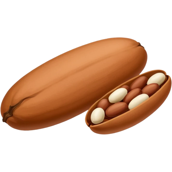 a single bean emoji, like a pinto bean or a coffee bean emoji