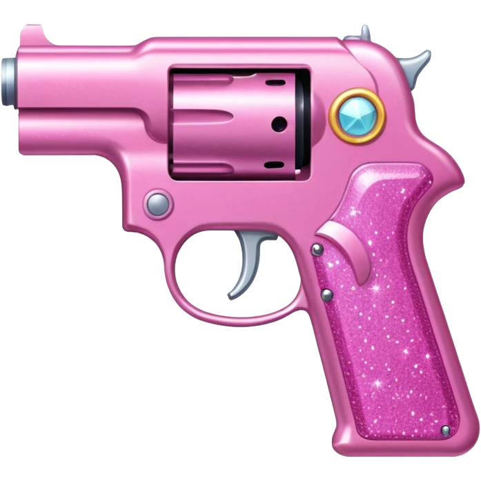 Pink glitter gun emoji