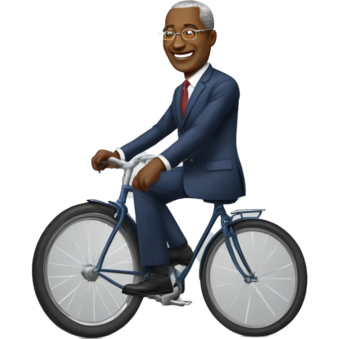 Je veux Patrice talon le président de sur un vélole président de la République emoji