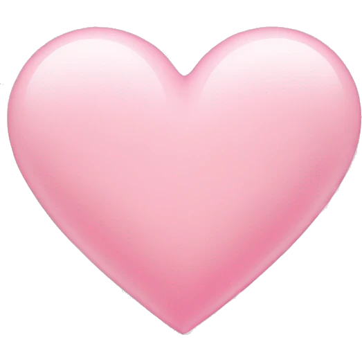 Light pink heart emoji