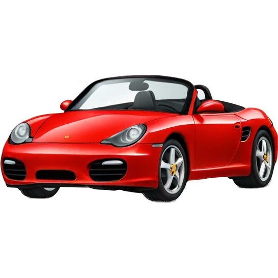 Red Porsche boxter emoji