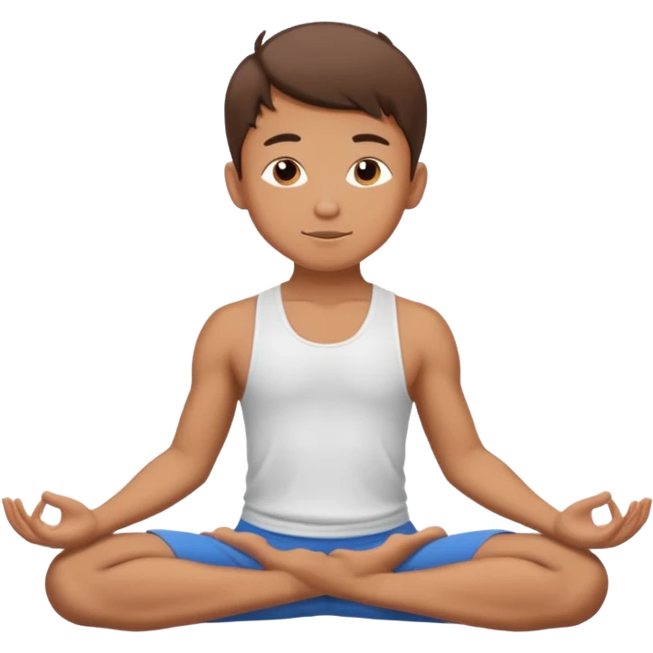 boy yoga poses emoji