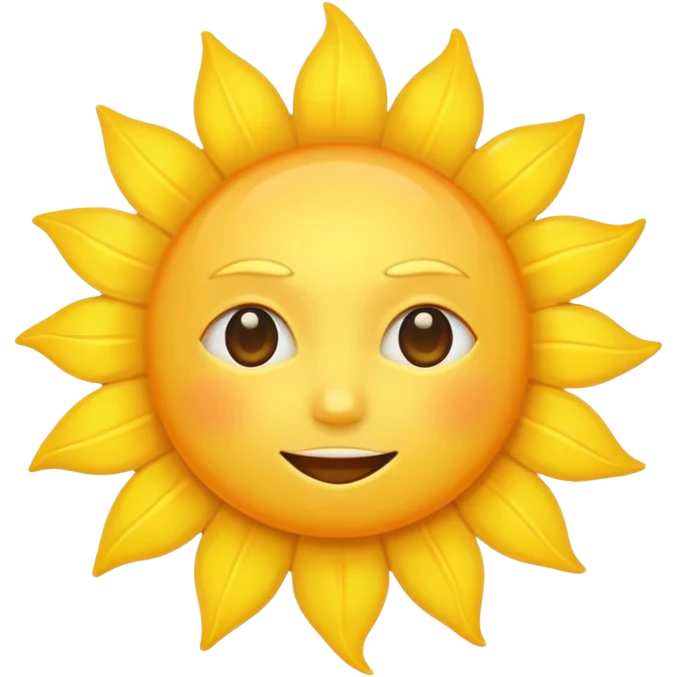 yellow sun emoji