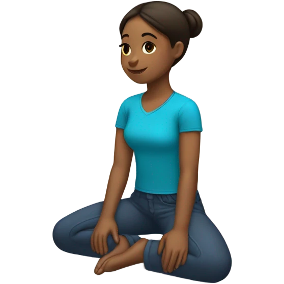girl kneeling emoji