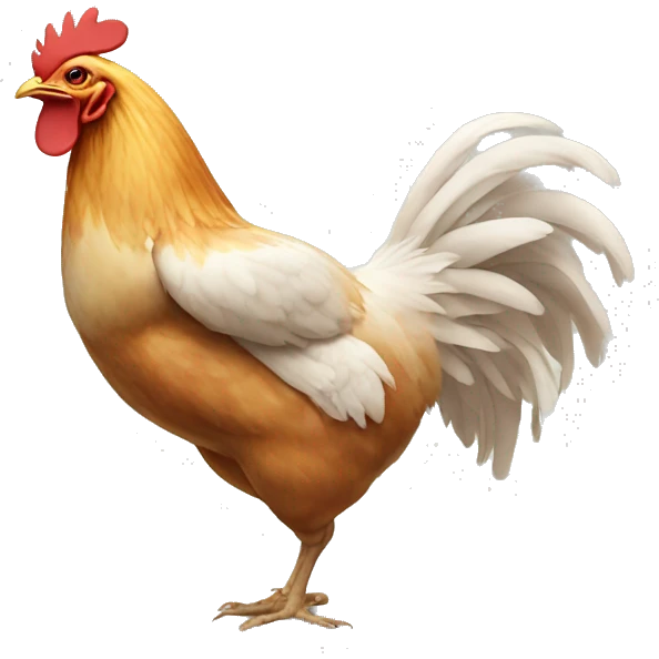 Chicken doing yoga emoji