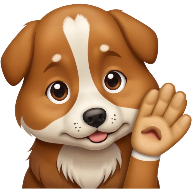Dog saying please  emoji