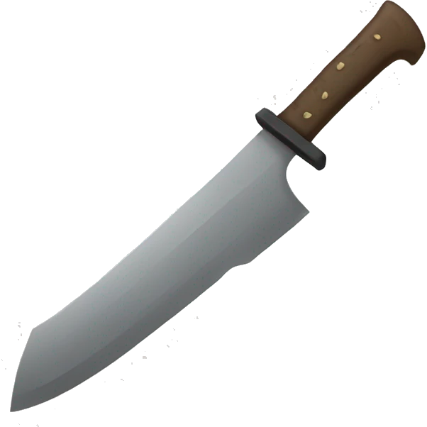Long machete emoji
