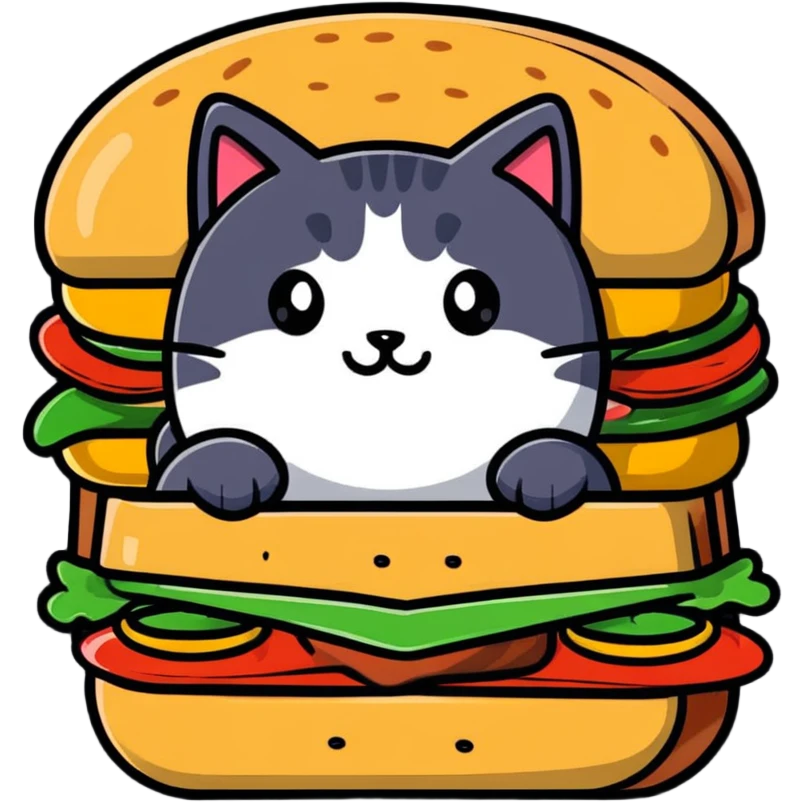 Cat sandwich  emoji