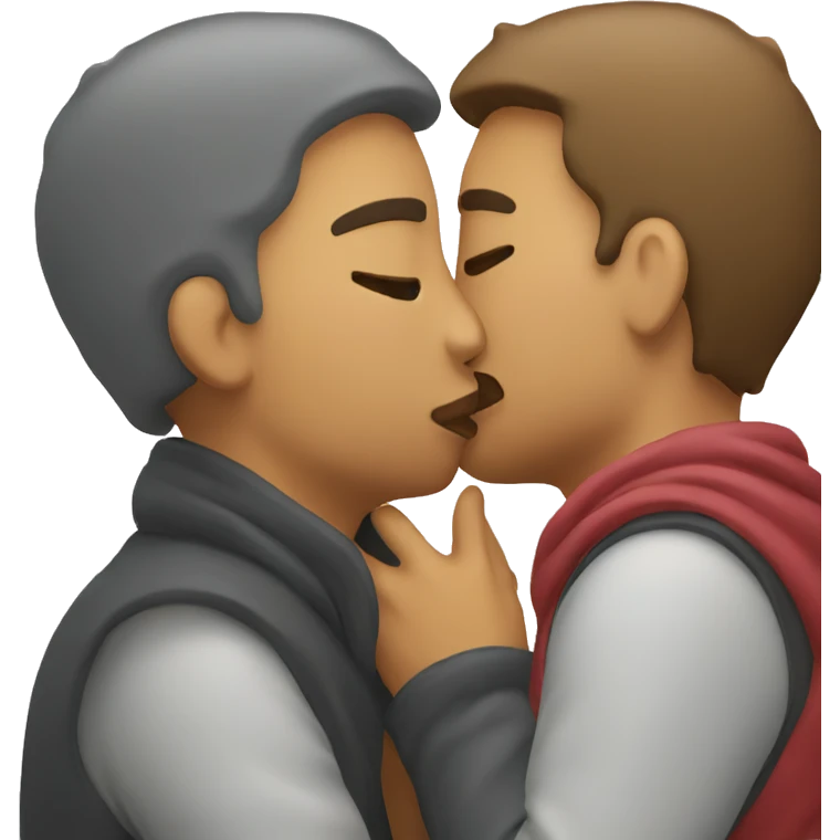 person kissing another  emoji