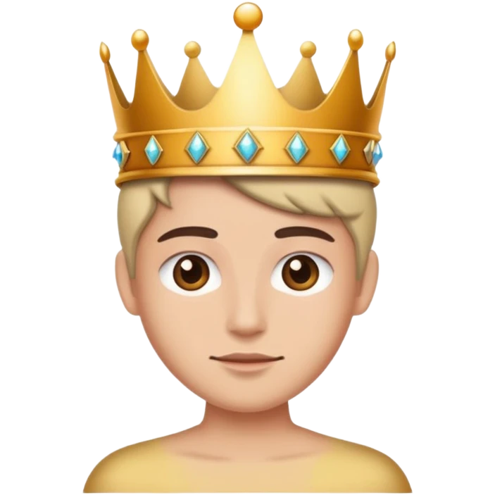 Wearing a crown emoji