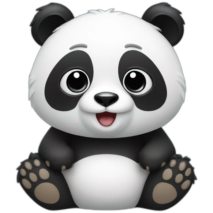 panda avec des ailes emoji