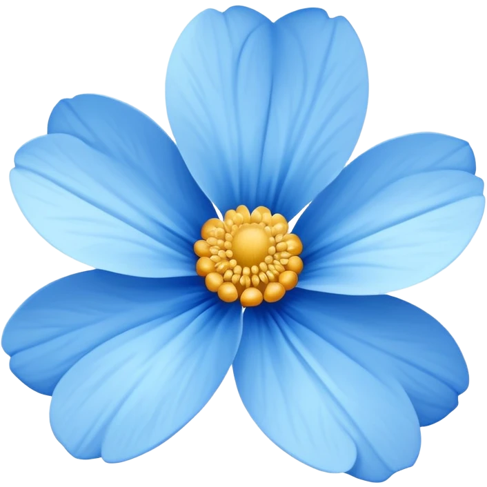 blue flower emoji
