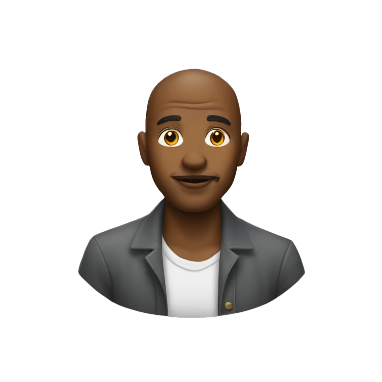 Homme avec une calvitie  emoji
