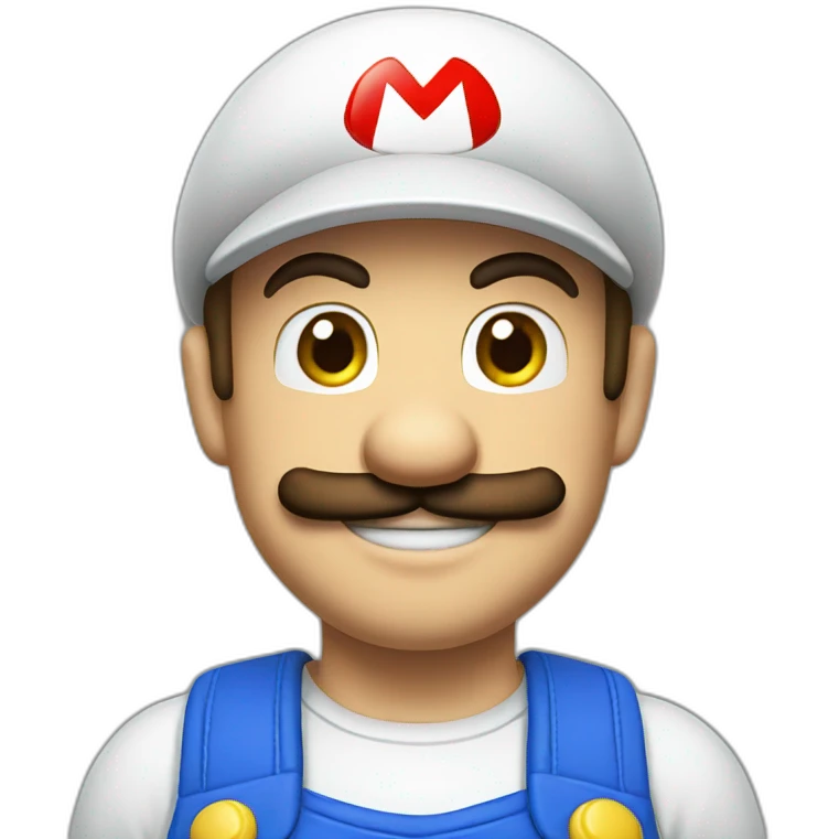 white-mario emoji