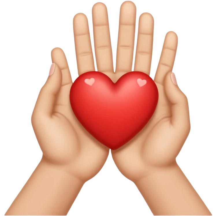 Heart hand emoji emoji
