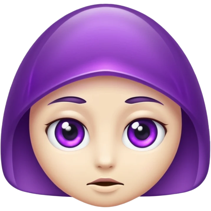 amethytst with eyes emoji