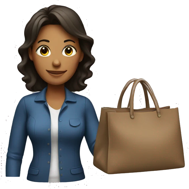 mom with bag emoji