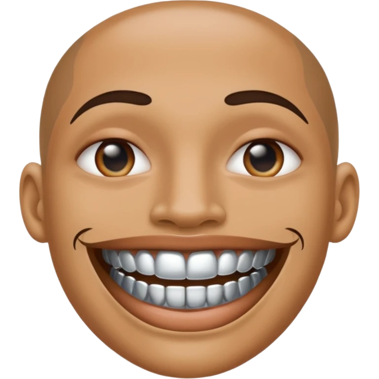 white lips silver grillz emoji