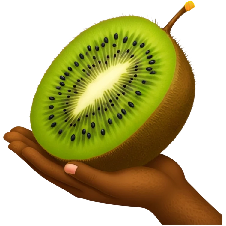 Kiwi skin hand emoji