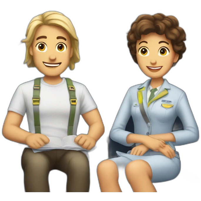 Les tours jumelles dans un avion emoji