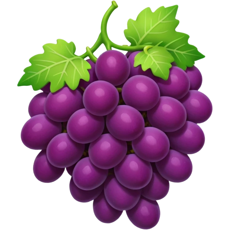 knitted fruit grape   emoji