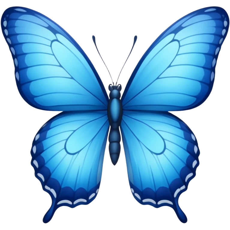 Blue butterfly emoji For text emoji