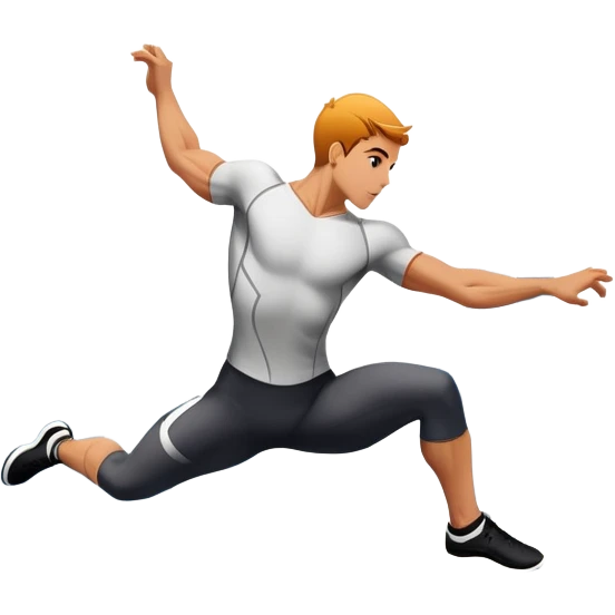 A person leaping between buildings or scaling a wall with agility and precision. The scene captures dynamic motion, showcasing strength, flexibility, and the thrill of urban acrobatics against an urban cityscape backdrop. emoji